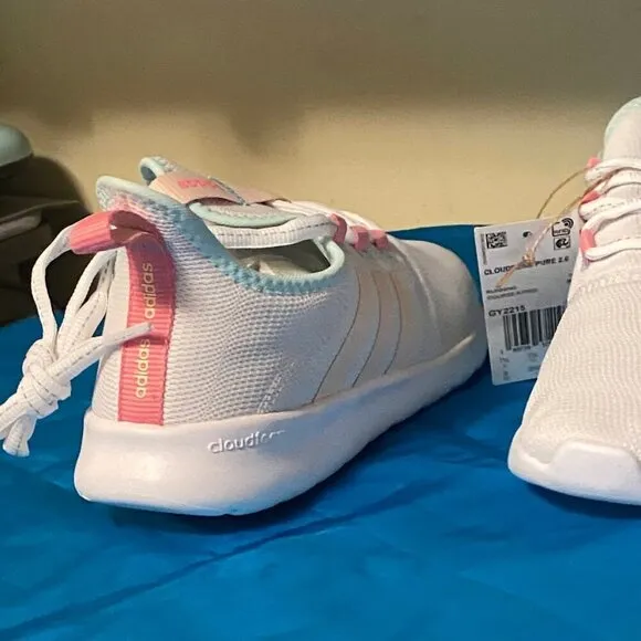 Adidas Women's Cloudform Pure 2.0 White Running Shoes Size 9 NWT