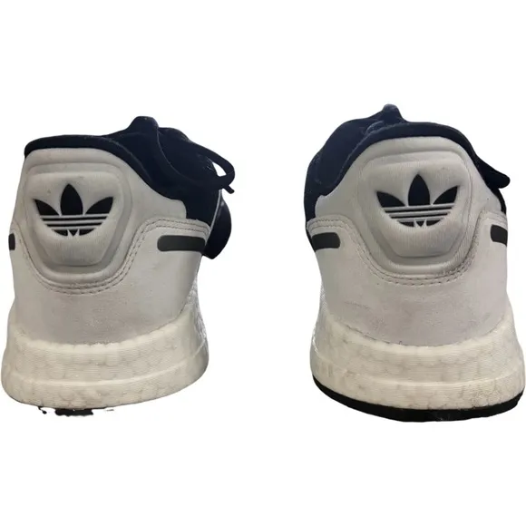 Adidas ZX 1K BOOST CORE BLACK / CLOUD WHITE / BLACK SILVER METALLIC Size 9