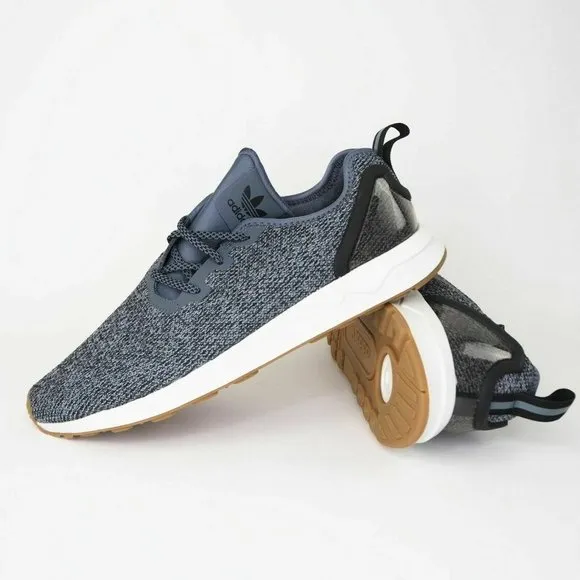 Adidas ZX Flux ADV ASYM Men's Shoes Running Black Mesh Sneakers DS BB3705