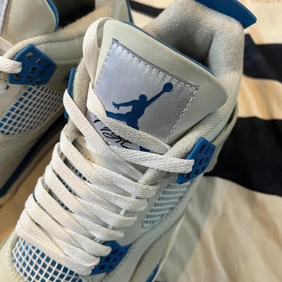 Air Jordan 4 Retro Military Blue Basketball Shoes
