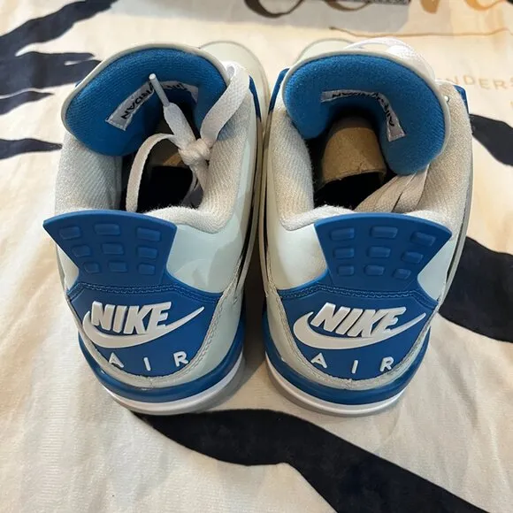 Air Jordan 4 Retro Military Blue Basketball Shoes