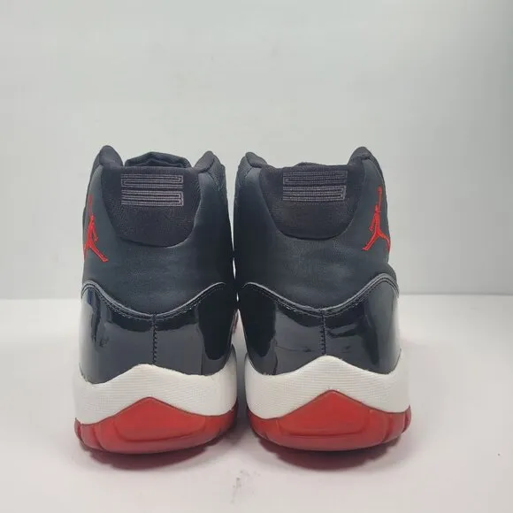 Air Jordan XI 2005 Men's Black Red Retro Sneakers 136046-061 US Size 14
