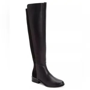 Alfani Ludlowe Black Leather Over-The-Knee Boots, Size 5.5 New in Box $169.50