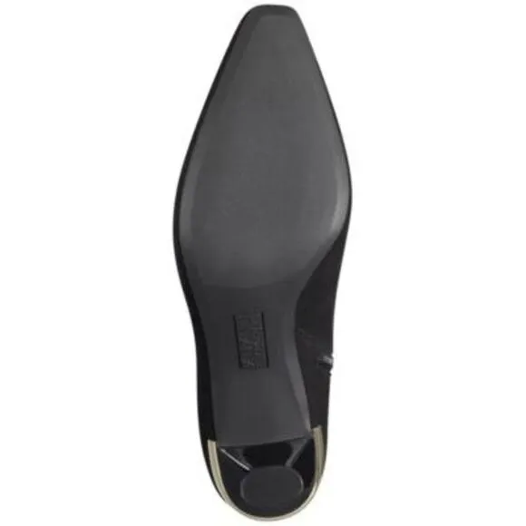 ALFANI Womens Black Comfort Goring Cecee Pointed Toe Kitten Heel Boots 6 M