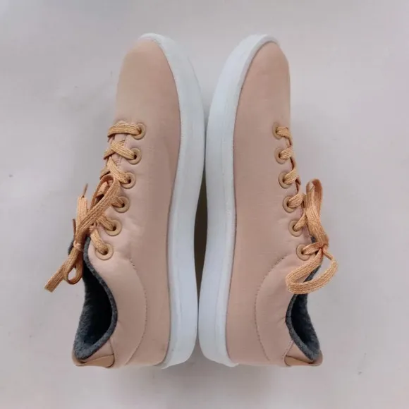 ALLBIRDS Lux Canvas Wool Piper Sneakers 10 Camel (Peach) Blizzard Soles Shoes