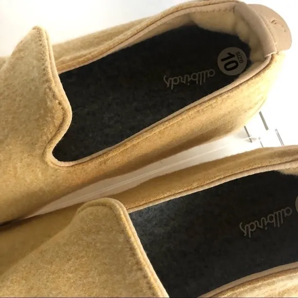 Allbirds Men's Wool Loungers Slide On Comfy Yellow Shoes Sz 10