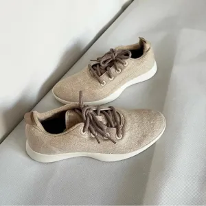 Allbirds Men’s Wool Runner Sneakers Size 9 Oatmeal Light Brown Mizzles