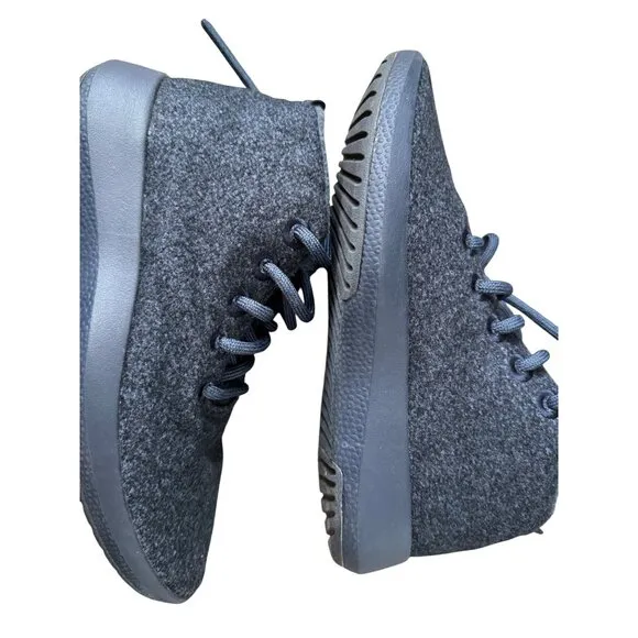 Allbirds Women's Size 8 Blue Wool Runner-up Mizzles High Top Sneakers