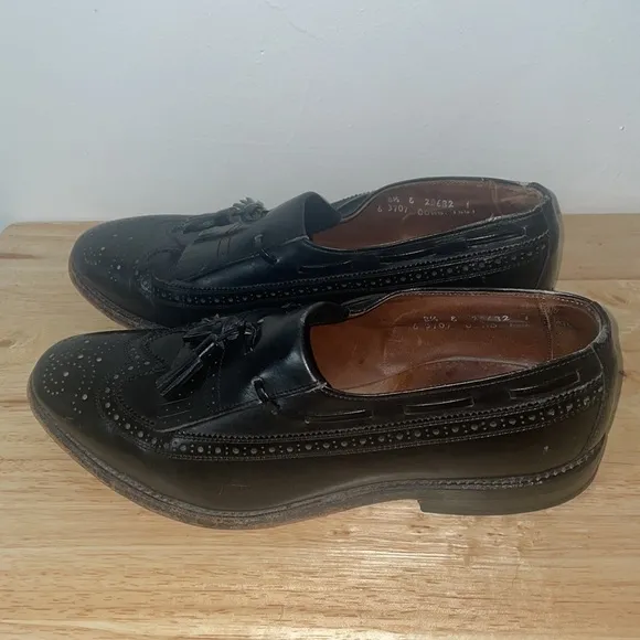 Allen Edmonds Arlington Black Loafer Dress Shoe Career Work Court Size Mens 8.5