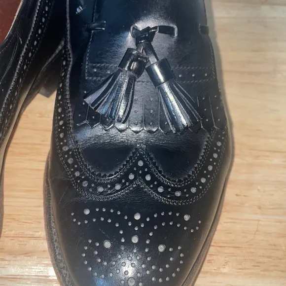 Allen Edmonds Arlington Black Loafer Dress Shoe Career Work Court Size Mens 8.5