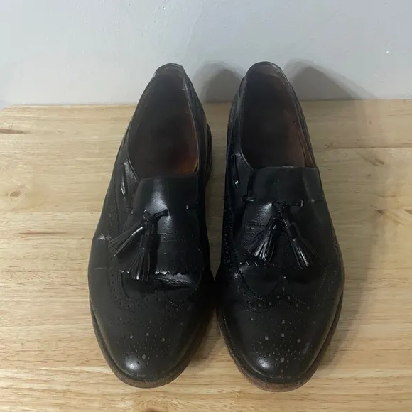 Allen Edmonds Arlington Black Loafer Dress Shoe Career Work Court Size Mens 8.5