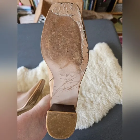 Alohas West Calf Boots In Tan Sz 39