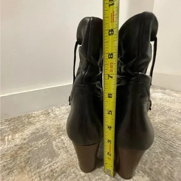 Amalfi by Rangoni Women's Vintage Italian High Heel Black Boots, Soft Leather 11