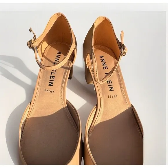 Anne Klein Women's Patia Pump, Shoes  Size 8.5 Beige/Black Nordstrom Rack