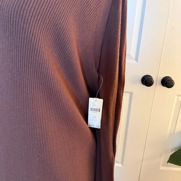 Anthropologie Brown Sweater Maxi Dress - 2X | NWT