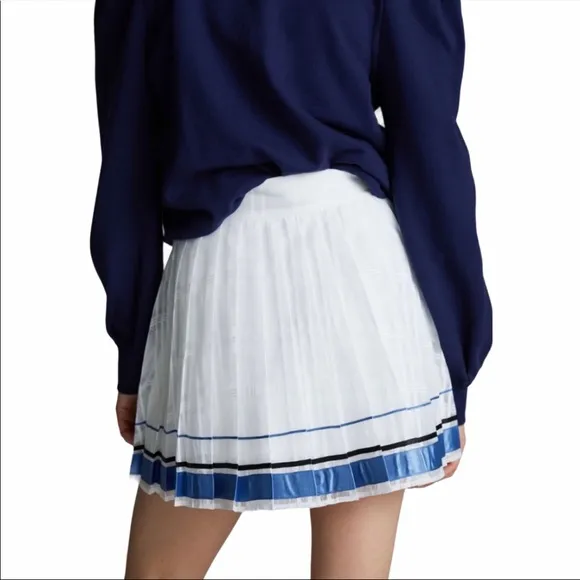 Anthropologie Lynden Pleated Tennis Skirt S