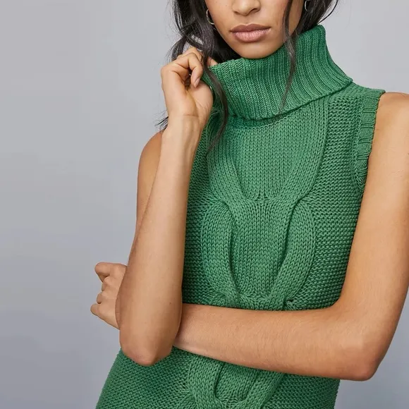 Anthropologie Sapphire Turtleneck Tunic Sweater Dress