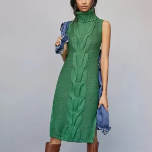 Anthropologie Sapphire Turtleneck Tunic Sweater Dress