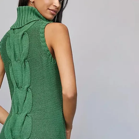 Anthropologie Sapphire Turtleneck Tunic Sweater Dress