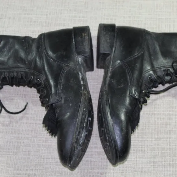 Ariat Black Lacer Kiltie Boots Style 32501 Size: 10.5D