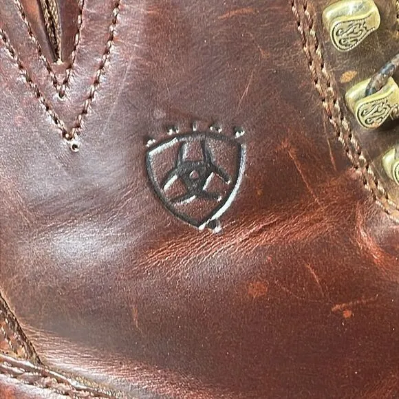 Ariat Heritage Lacer II Women’s Sz 6B Brown Leather Western Cowboy Roper Boots