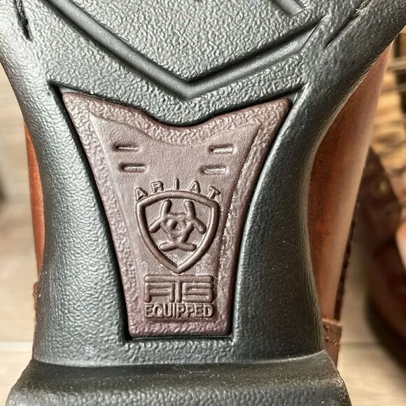 Ariat Heritage Lacer II Women’s Sz 6B Brown Leather Western Cowboy Roper Boots
