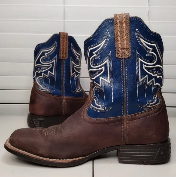 Ariat Kids Youth Sorting Pen Leather Cowboy Rodeo Western Boots Sz 5