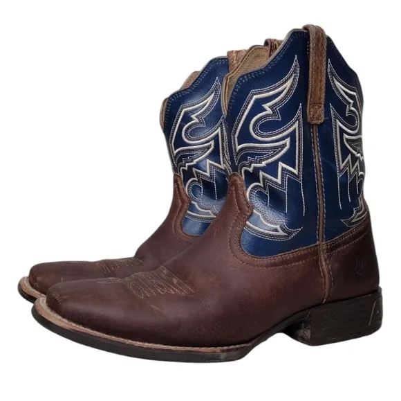 Ariat Kids Youth Sorting Pen Leather Cowboy Rodeo Western Boots Sz 5