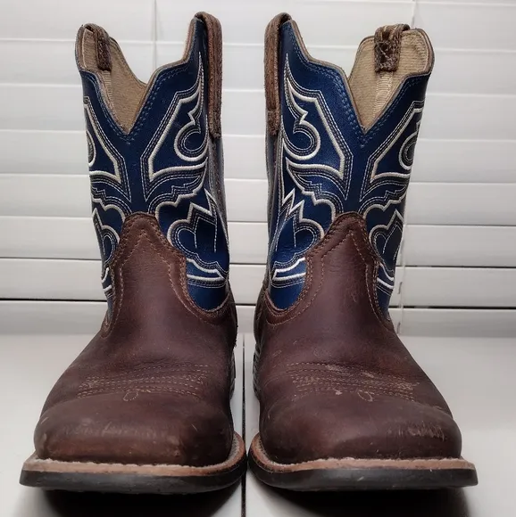 Ariat Kids Youth Sorting Pen Leather Cowboy Rodeo Western Boots Sz 5