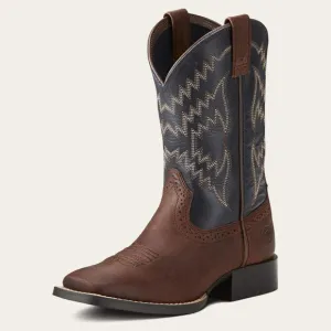 Ariat Mens Boots Tycoon Western 100215191 Pull On Leather‎ Brown Blue Size 5