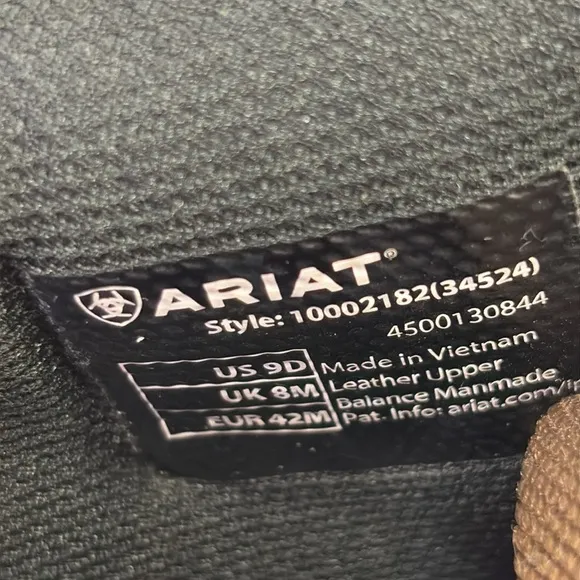 Ariat Men's Terrain Boots Size 9D
