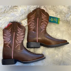 Ariat NWT Kids (Youth) Firecatcher Western Boot. Size 13 Medium; Rowdy Brown