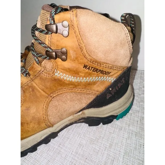 Ariat Skyline Mid H20 Lace Up Outdoor Ankle Boot Waterproof Hiking 7.5 Leather