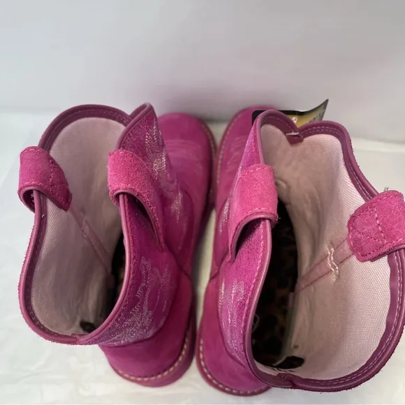 Ariat Women 10 B Hottest Pink Metallic Western Fatbaby Boots Cowgirl New W/ Box