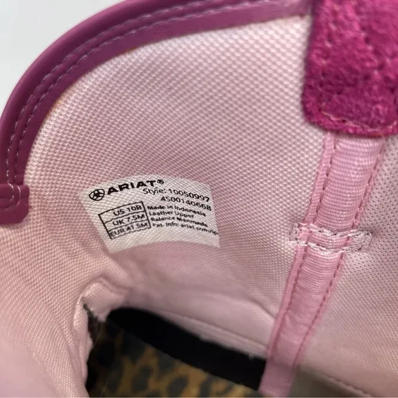 Ariat Women 10 B Hottest Pink Metallic Western Fatbaby Boots Cowgirl New W/ Box