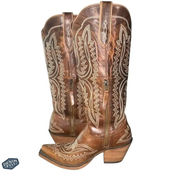 ARIAT Women’s CASANOVA SHADES OF GRAIN Snip Toe Tall Western/Cowboy BOOTS | NEW