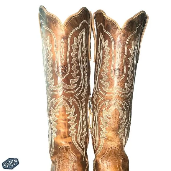 ARIAT Women’s CASANOVA SHADES OF GRAIN Snip Toe Tall Western/Cowboy BOOTS | NEW