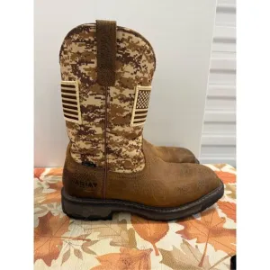 Ariat Workhog Patriot Steel Toe Work Boots Men's Size 11 D