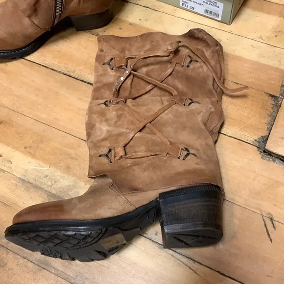 As98 Cullen boot in cognac. New. Handmade cool, comfort! $279