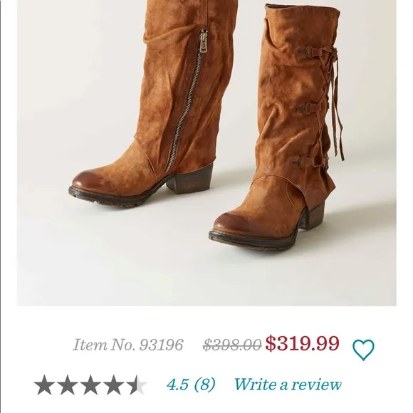 As98 Cullen boot in cognac. New. Handmade cool, comfort! $279