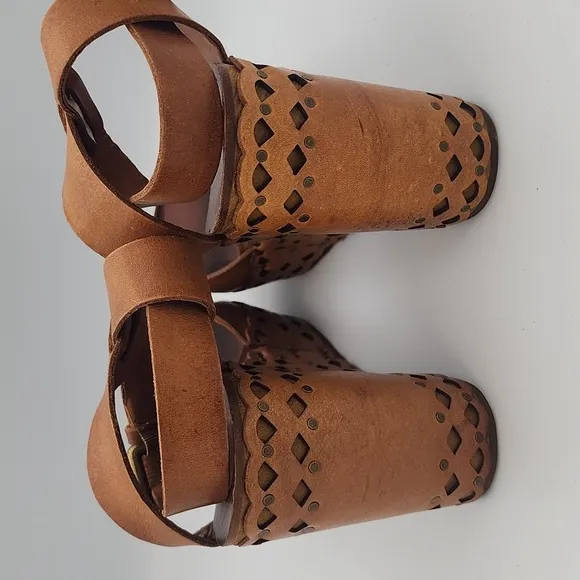 ASH Brown Platform Sandals, size 39