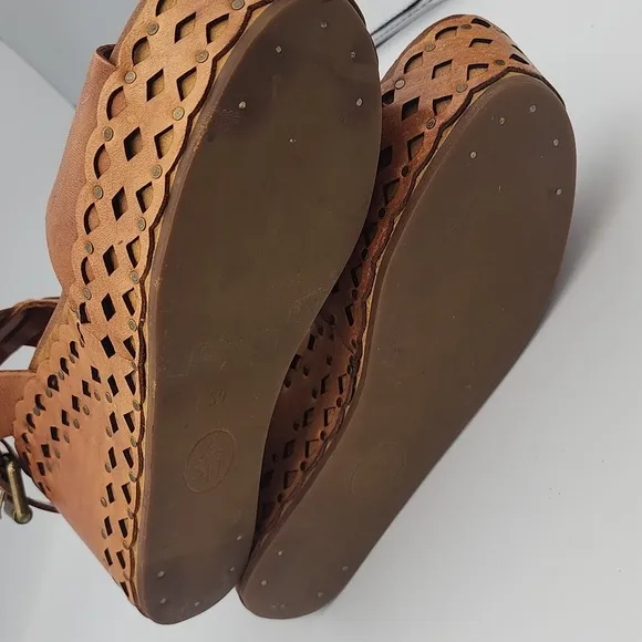 ASH Brown Platform Sandals, size 39