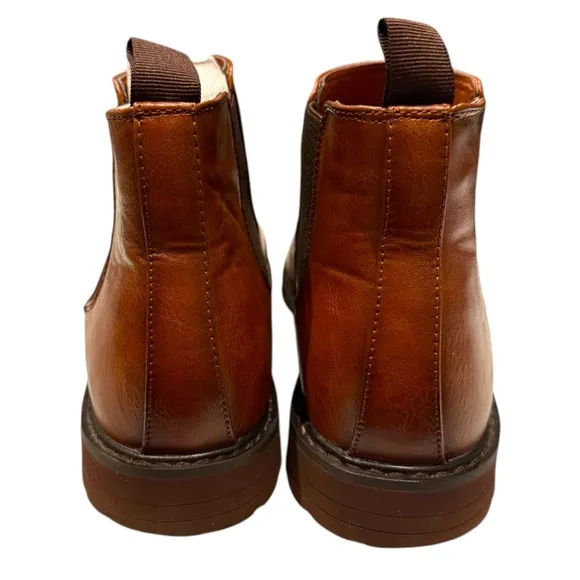 Ashford Hayes Paxton Leather Ankle Boots Cognac Brown Size US 10M