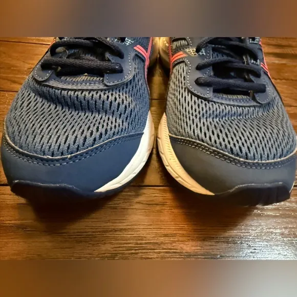 Asics Gel-Contend 6 Women Running Shoes Blue Pink 8.5 Athletic 1012A570 Sneaker‎