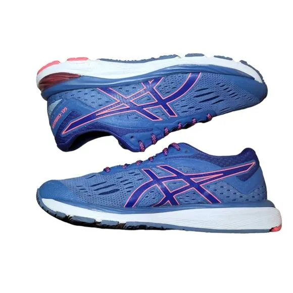 ASICS GelCumulus 20 Running Womens 7 Blue Sneakers Athletic Shoes 1012A008-401
