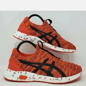 Asics Mens Sz 8 Hyper Gel Kenzen T8F0N Orange Running Shoes Slip On Low Top New