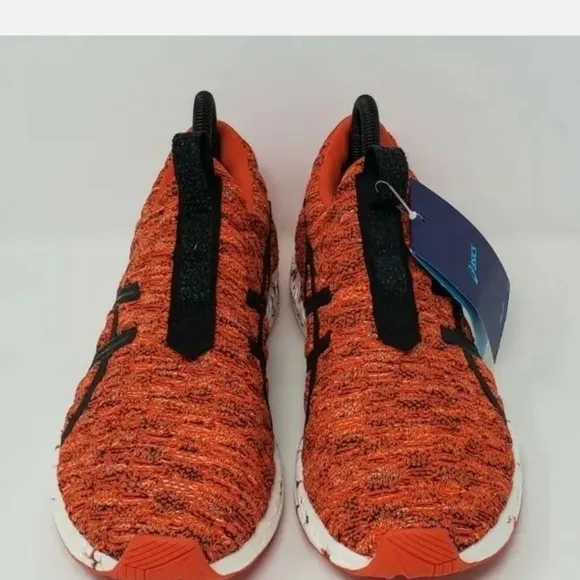 Asics Mens Sz 8 Hyper Gel Kenzen T8F0N Orange Running Shoes Slip On Low Top New