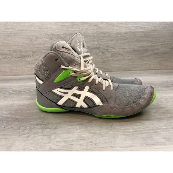 Asics Snapdown 3 Grade School 1084A009 Youth US 6 Gray Mesh Wrestling Shoes