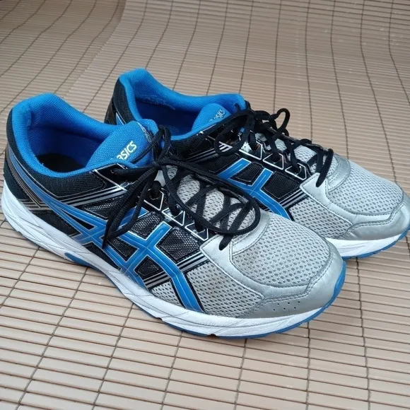 Asics T716N Gel-Contend 4 Blue Mesh Lace-Up Running Shoes Men's US 14. 282pm