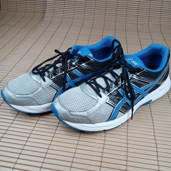 Asics T716N Gel-Contend 4 Blue Mesh Lace-Up Running Shoes Men's US 14. 282pm